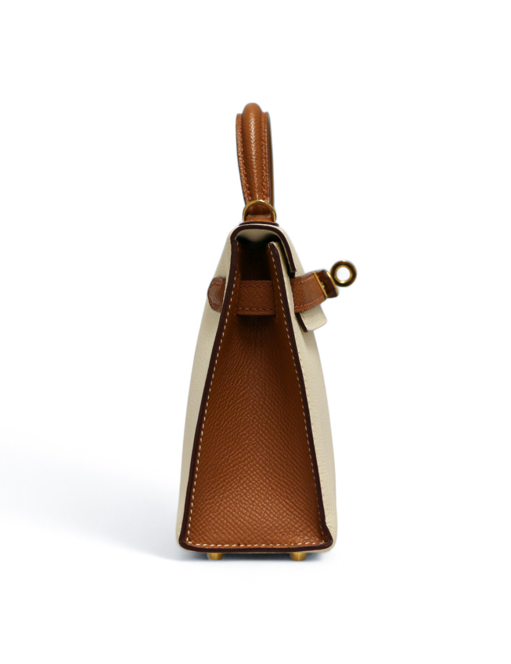 Kelly 20 HERMES sellier Epsom craie