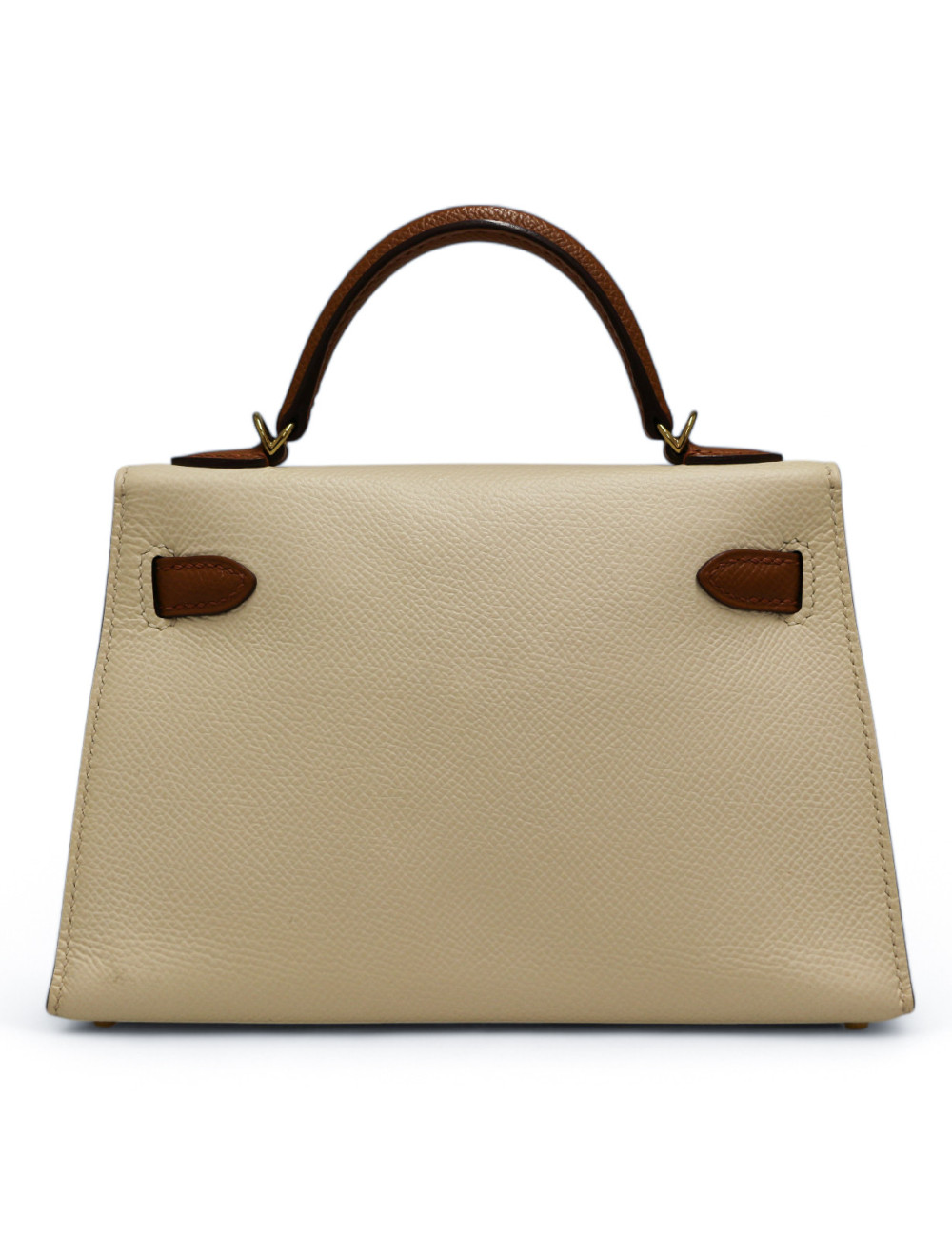 Kelly 20 HERMES sellier Epsom craie