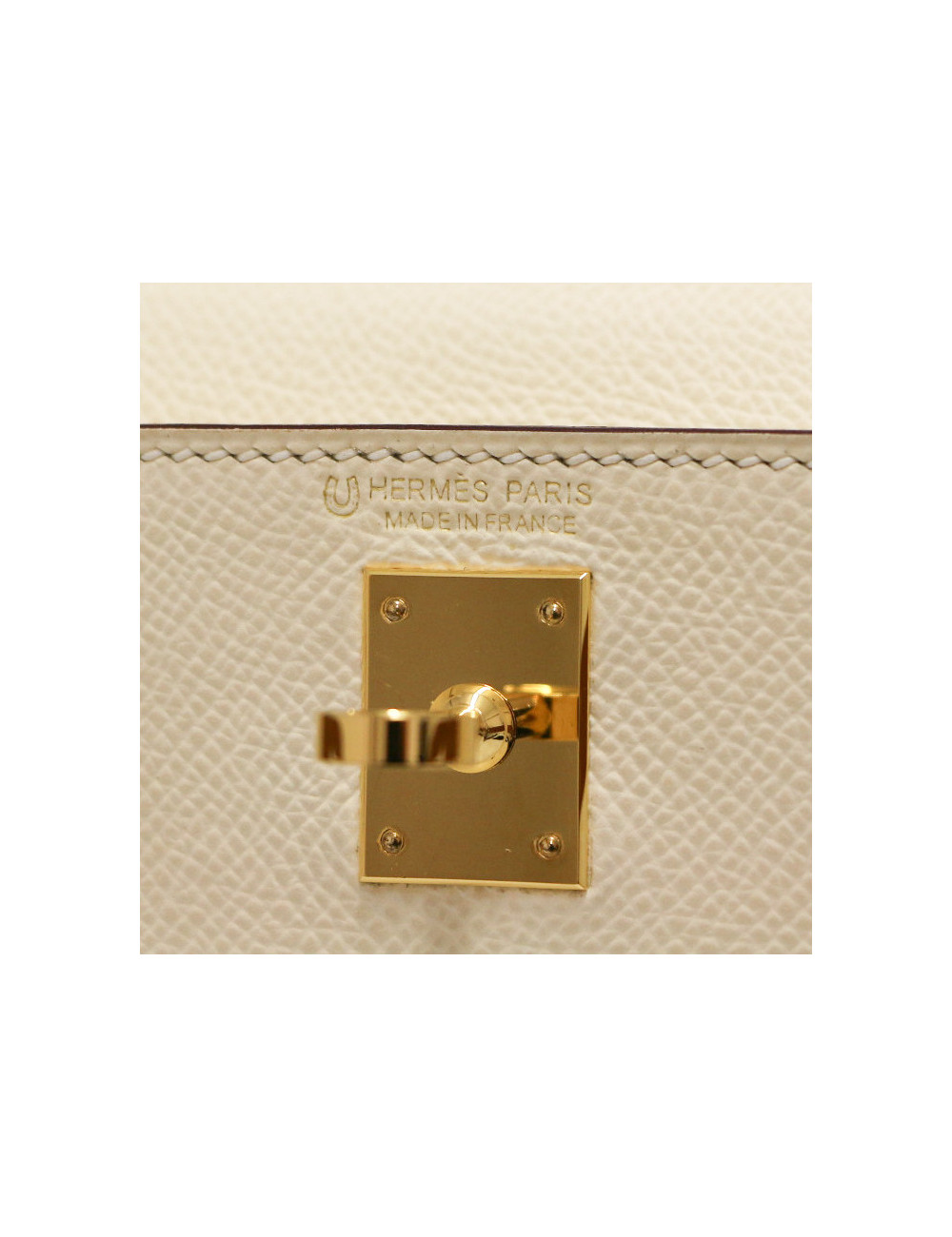 Kelly 20 HERMES sellier Epsom craie