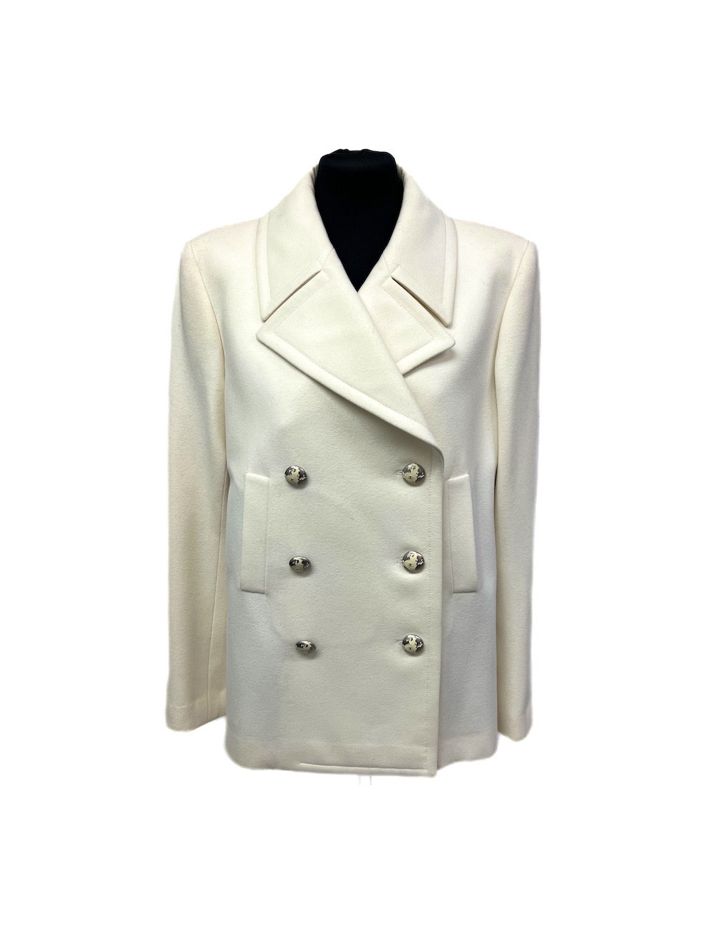 Caban CHANEL T42 laine écrue