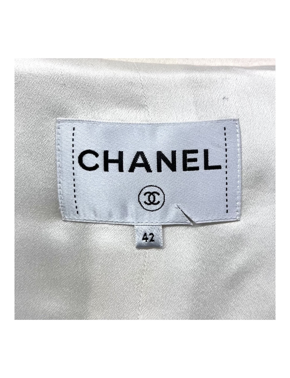 Caban CHANEL T42 laine écrue