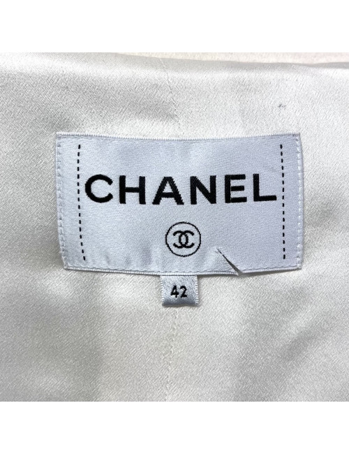 Caban CHANEL T42 laine écrue
