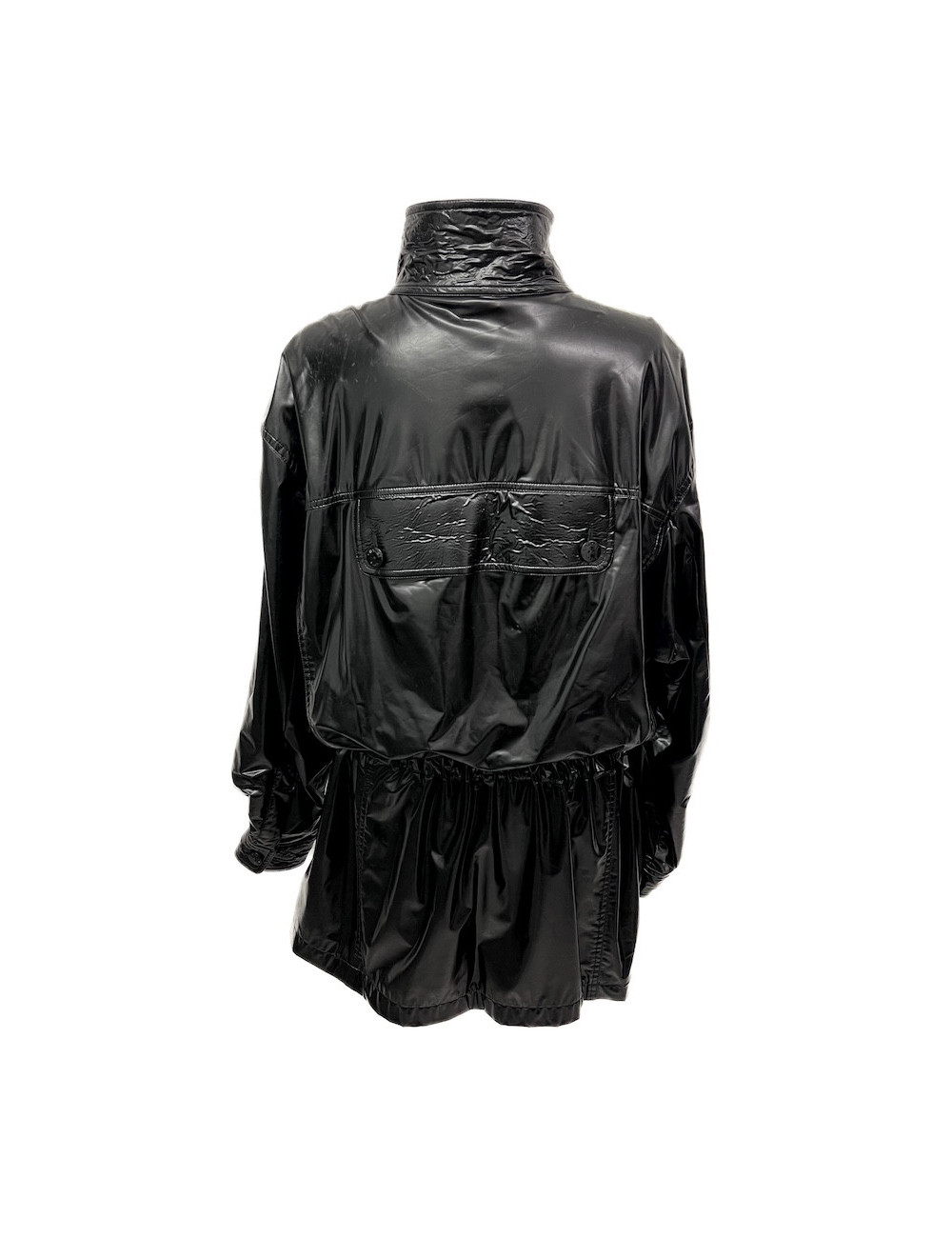 Veste longue CHANEL T 44 Vynil noir
