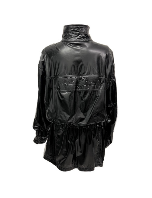 Veste longue CHANEL T 44 Vynil noir