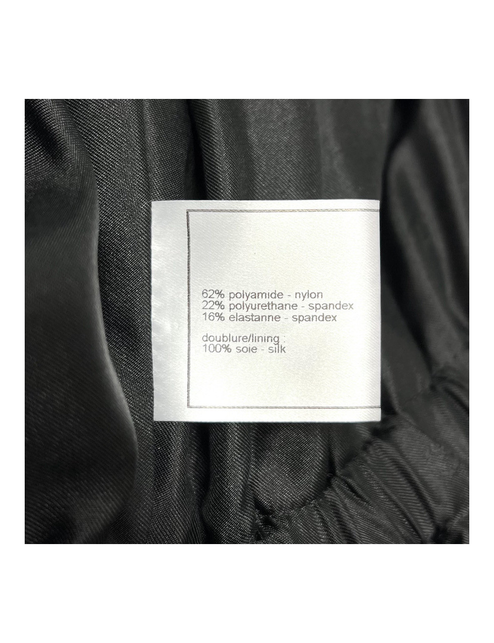 Veste longue CHANEL T 44 Vynil noir