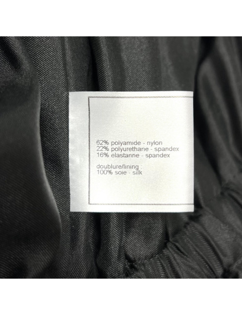 Veste longue CHANEL T 44 Vynil noir