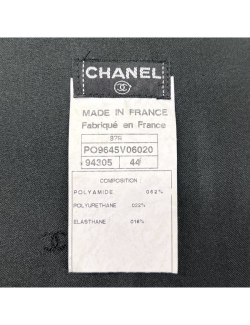 Veste longue CHANEL T 44 Vynil noir