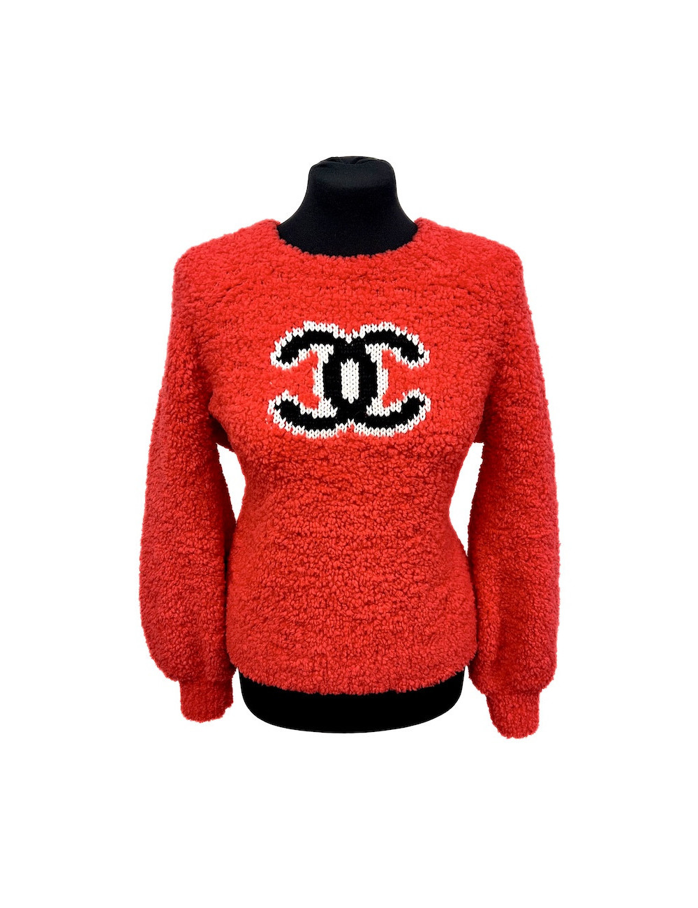 CC Teddy pullover CHANEL rouge