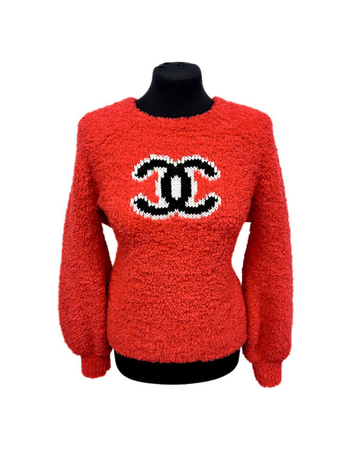 CC Teddy pullover CHANEL rouge