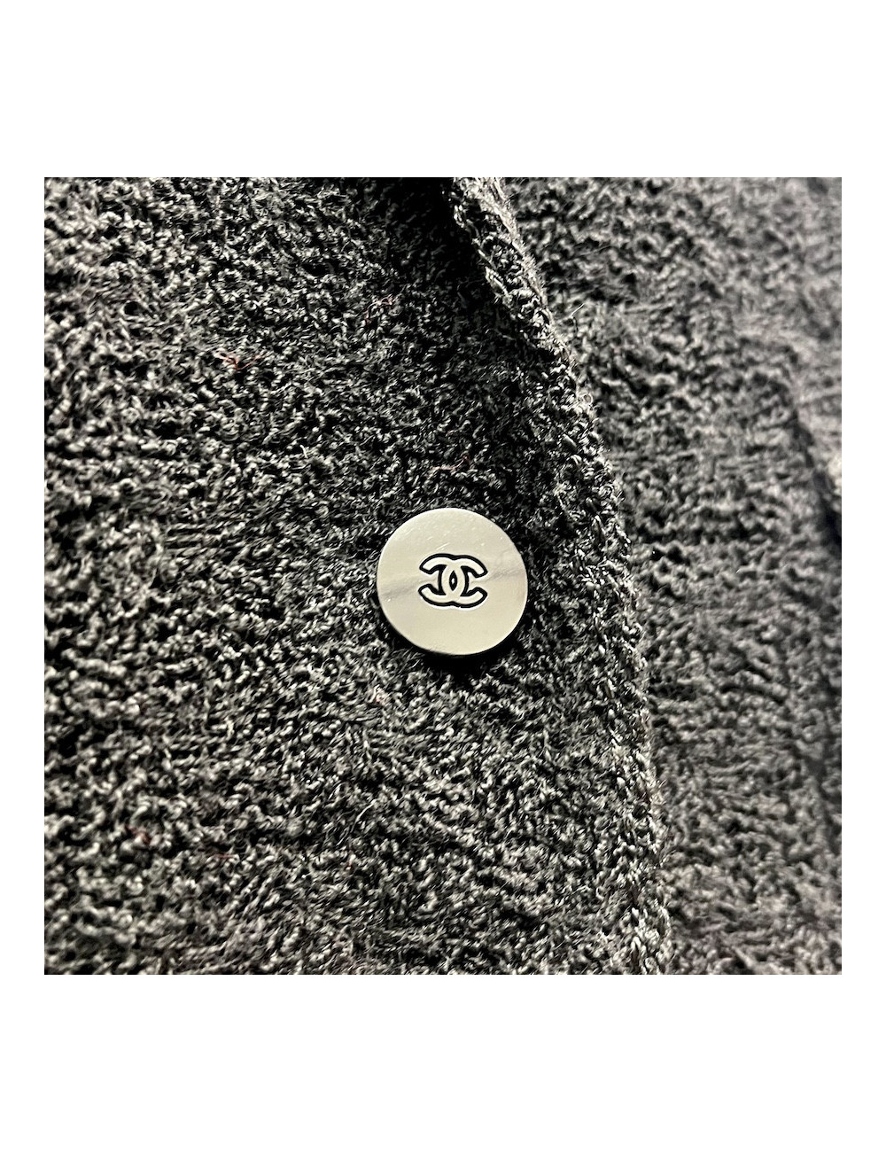 Veste T 42 CHANEL tweed noir