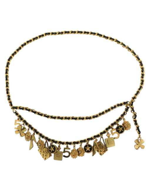 Ceinture vintage CHANEL charms