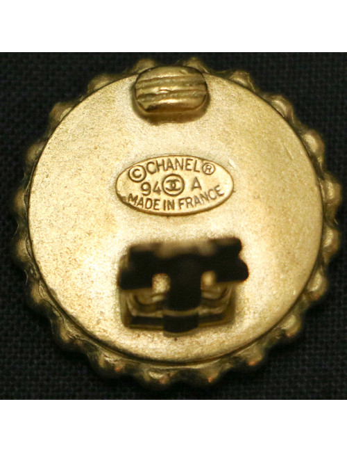Clips CHANEL ronds vintage