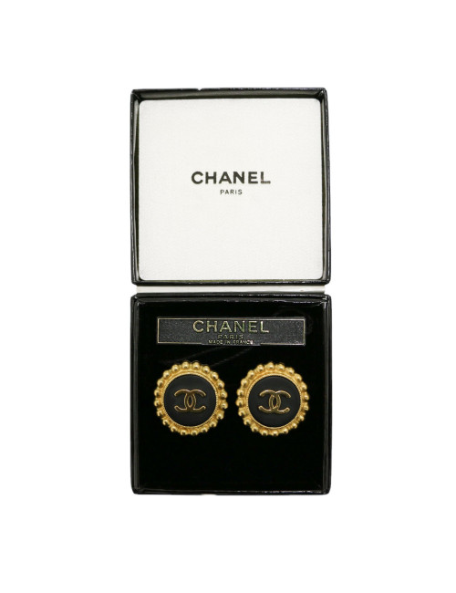 Clips CHANEL ronds vintage