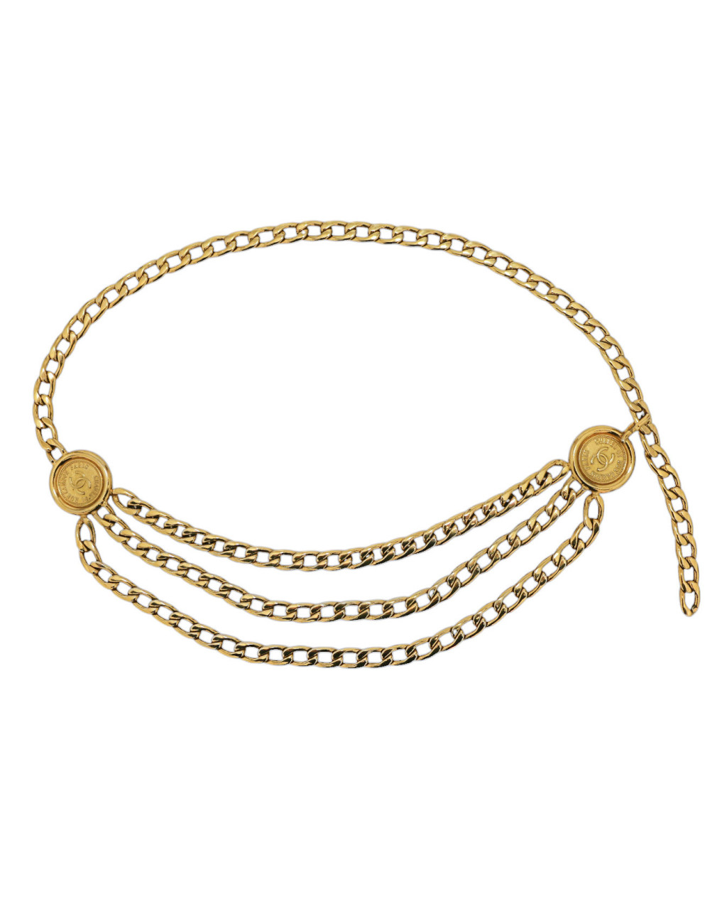 Ceinture CHANEL médaillon chaîne