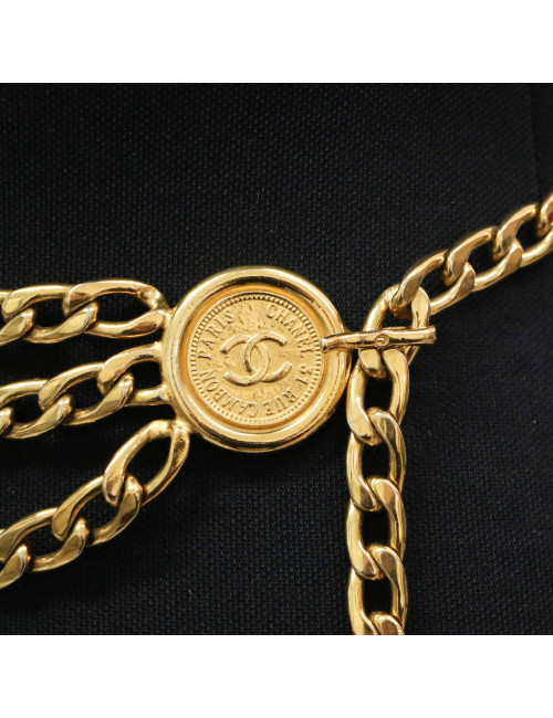 Ceinture CHANEL médaillon chaîne