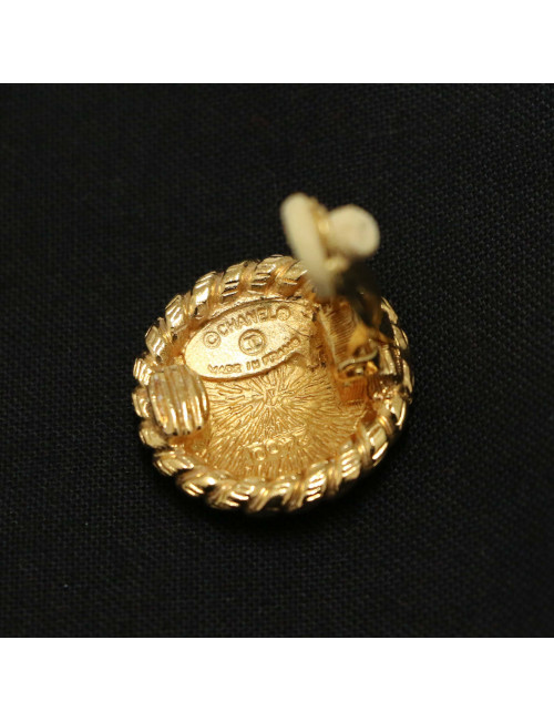 Petits clips CHANEL CC ronds