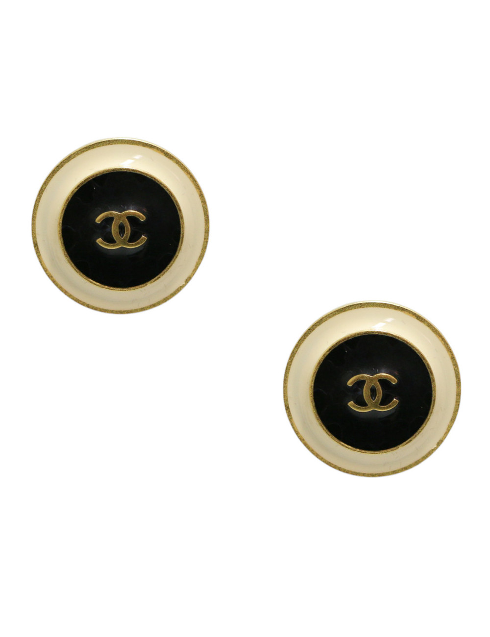 Clips ronds CHANEL vintage