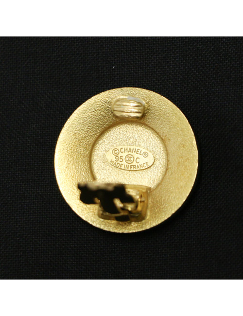 Clips ronds CHANEL vintage