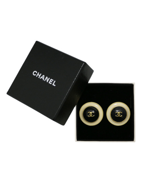Clips ronds CHANEL vintage