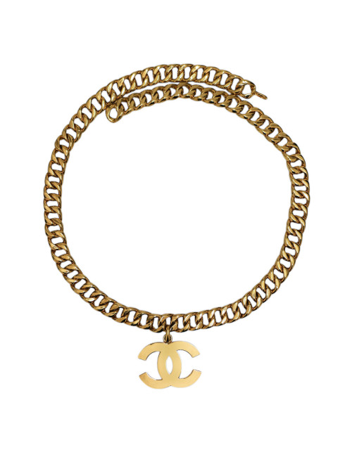 Ceinture gros CC vintage doré CHANEL