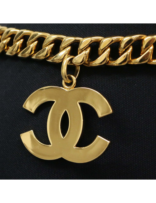 Ceinture gros CC vintage doré CHANEL