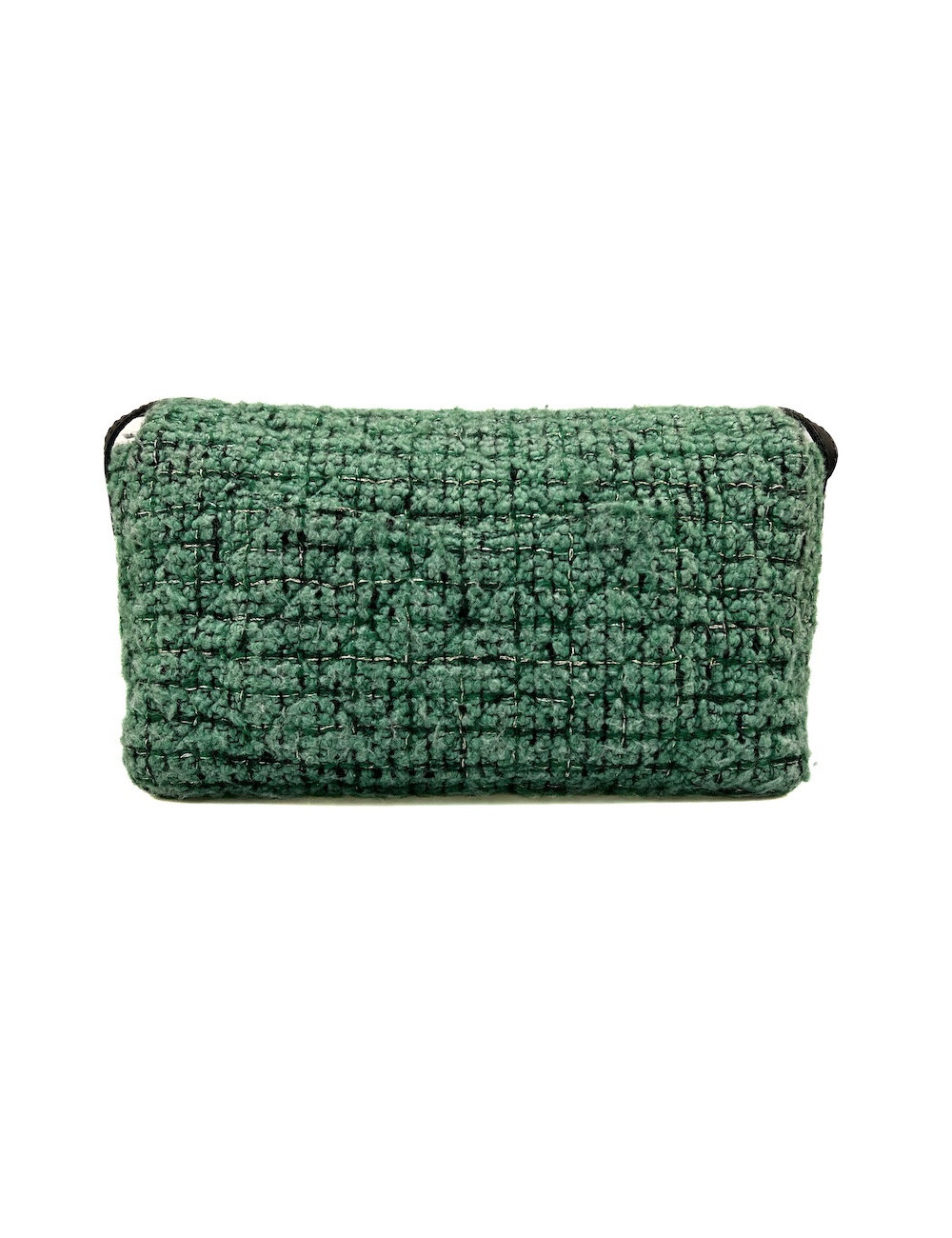 Robe pull T 38 CHANEL laine noire et blanche imprimé géométrique