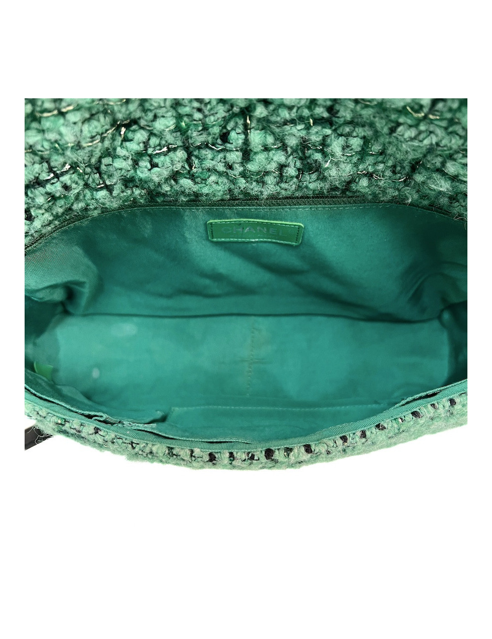 Robe T 38 CHANEL laine imprimé géométrique
