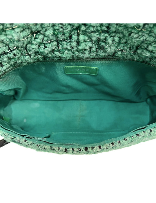 Robe T 38 CHANEL laine imprimé géométrique
