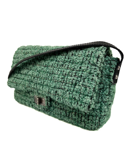 Robe T 38 CHANEL laine imprimé géométrique
