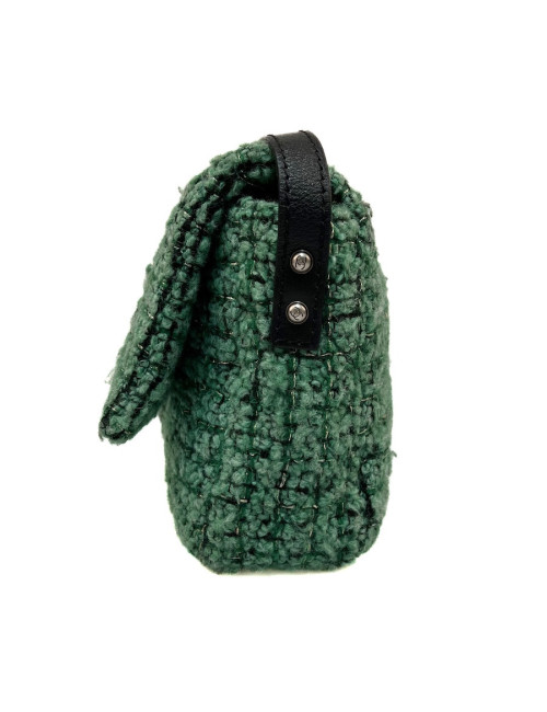 Robe pull T 38 CHANEL laine noire et blanche imprimé géométrique