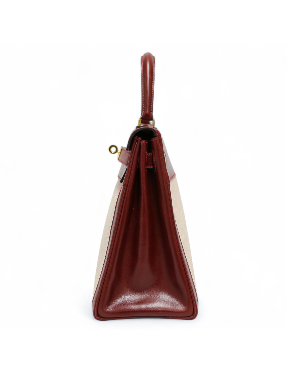 Kelly 28 toile et cuir HERMES