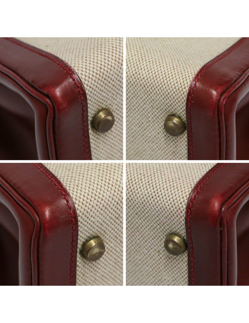 Kelly 28 toile et cuir HERMES