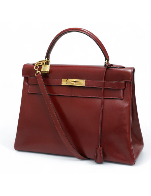 Kelly 32 HERMES retourné boxx rouge H