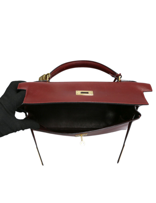 Kelly 32 HERMES retourné boxx rouge H