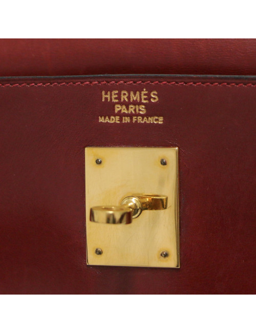 Kelly 32 HERMES retourné boxx rouge H