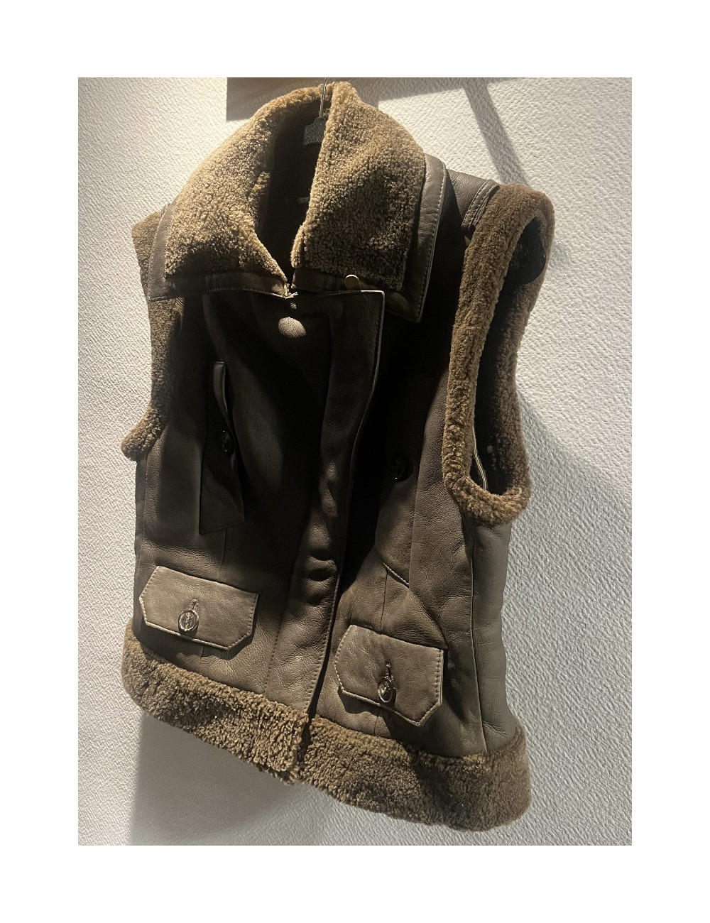 Gilet DIOR sans manches cuir