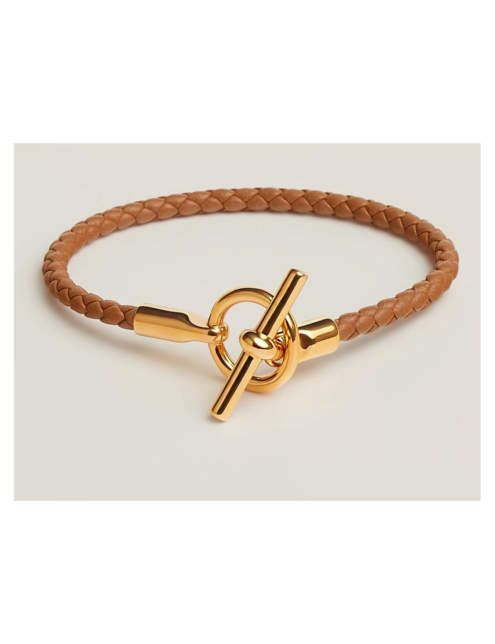 Bracelet HERMES cuir torsadé