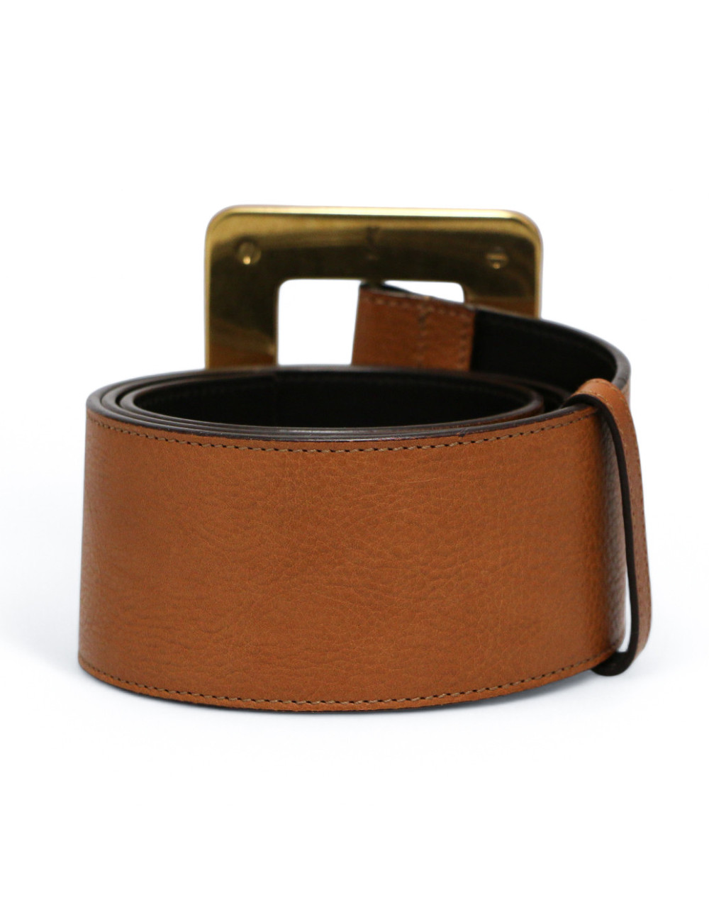 Ceinture YSL large marrron Vintage