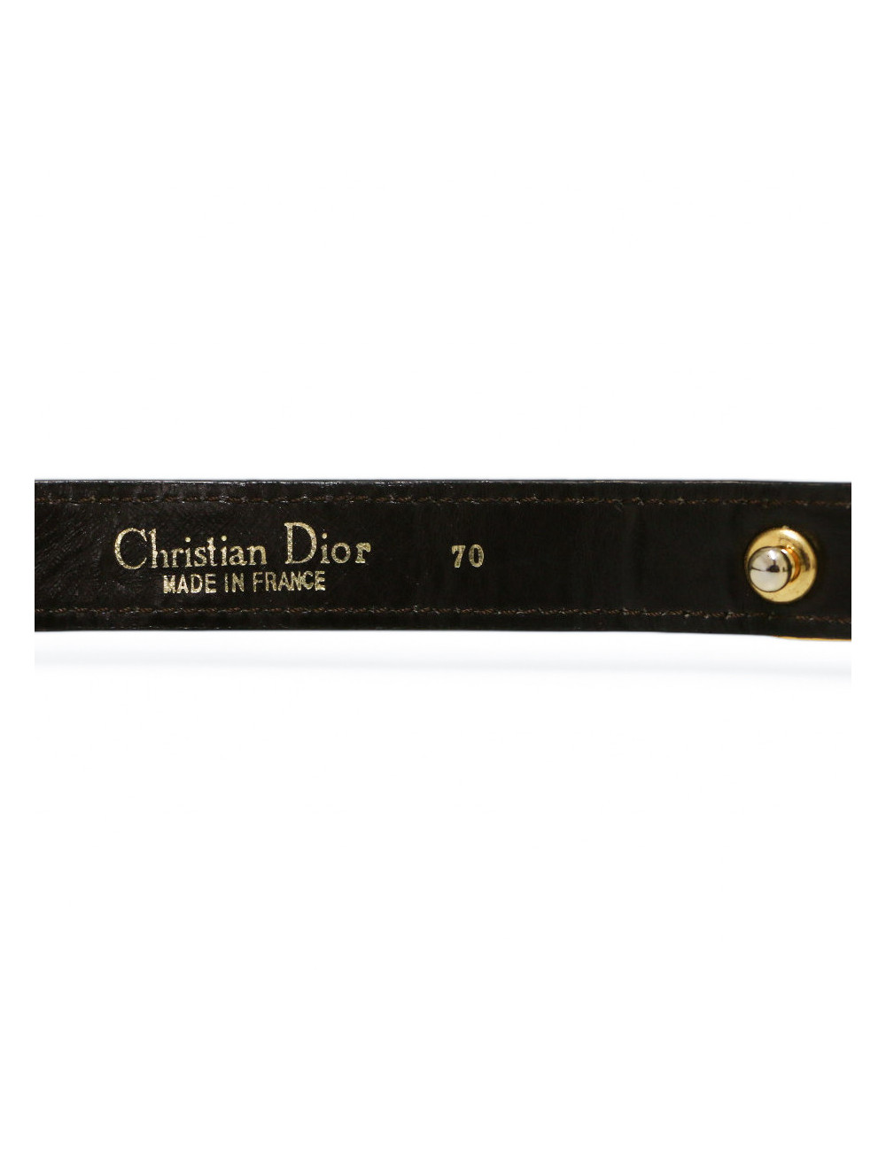 Ceinture CHRISTIAN DIOR Alligator marron