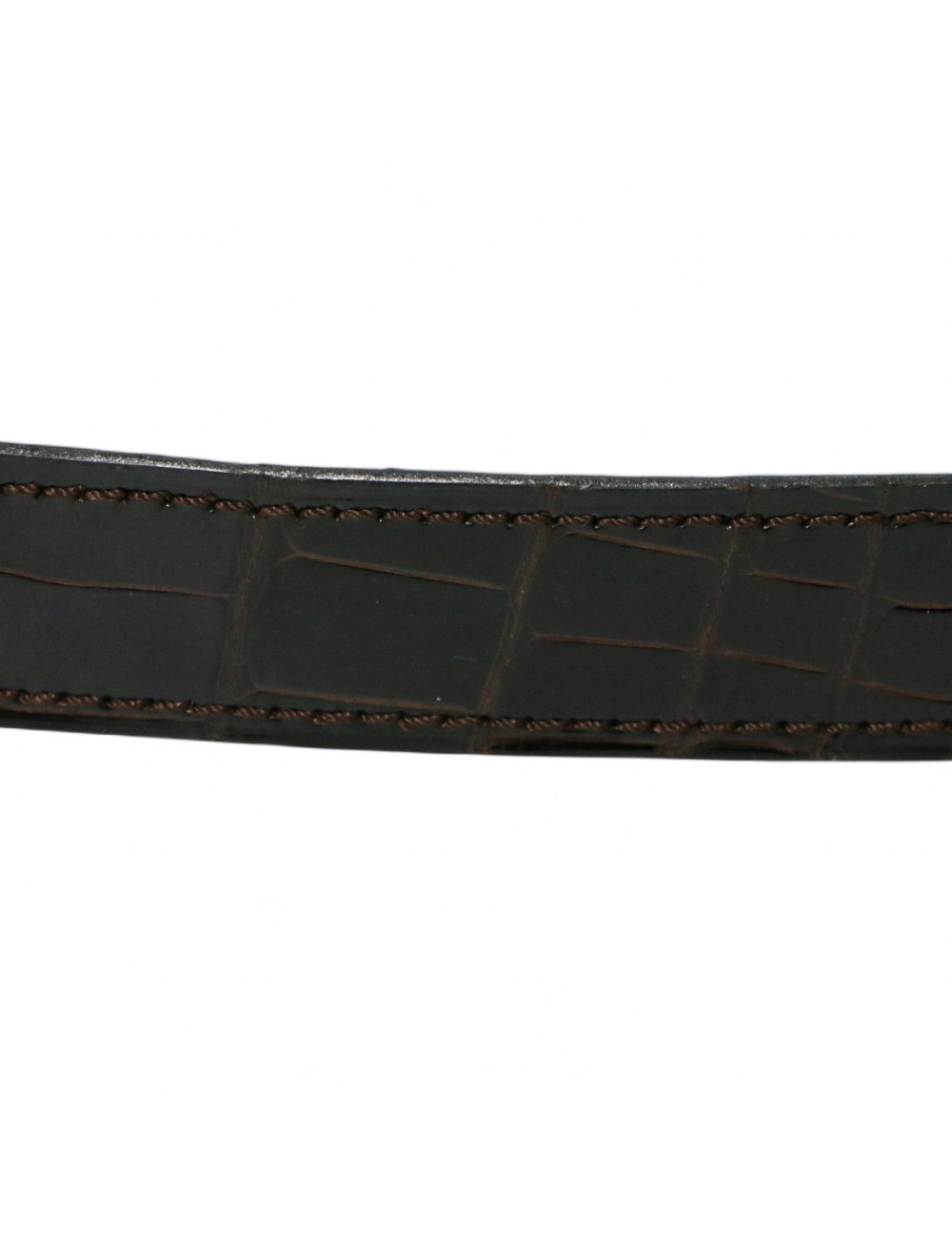 Ceinture CHRISTIAN DIOR Alligator marron