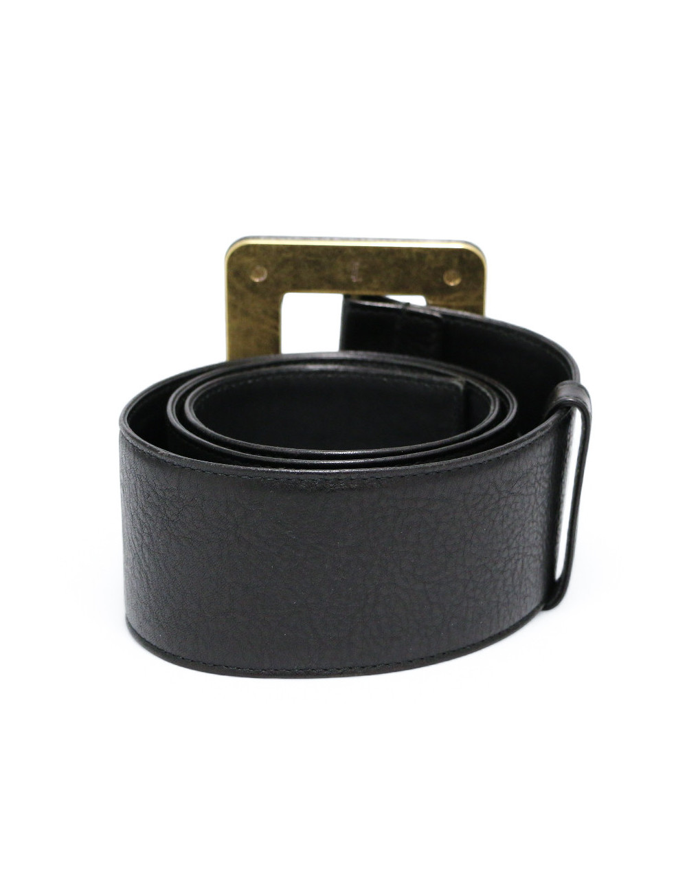 Ceinture YSL YVES SAINT LAURENT large marron