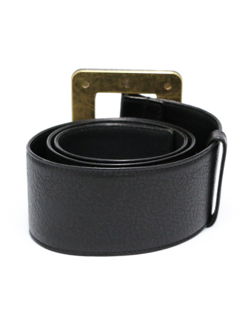 Ceinture YSL YVES SAINT LAURENT large marron