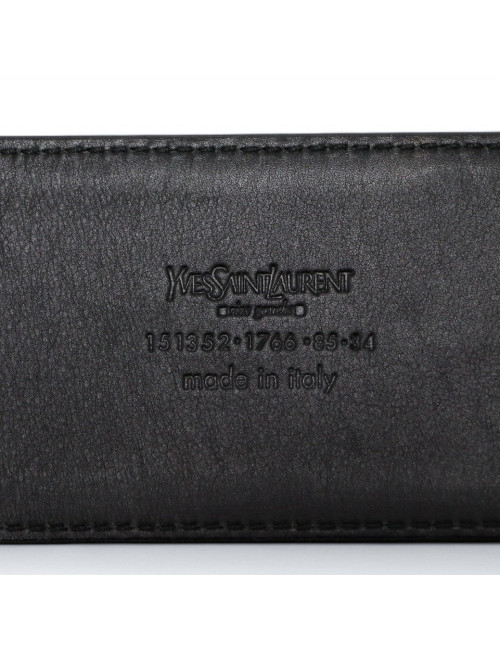 Ceinture YSL YVES SAINT LAURENT large marron