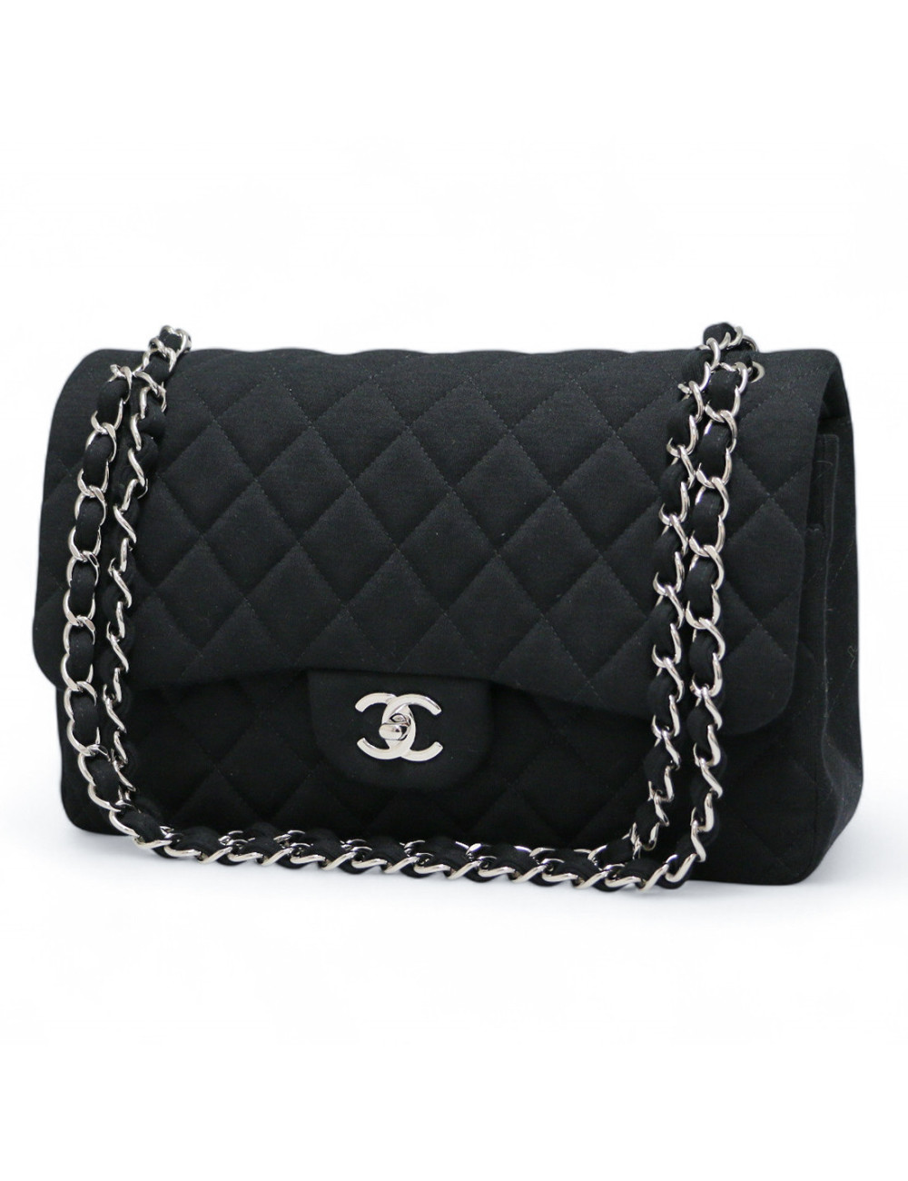 Jumbo CHANEL jersey noir