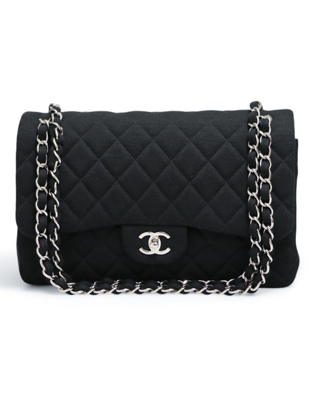 Jumbo CHANEL jersey noir