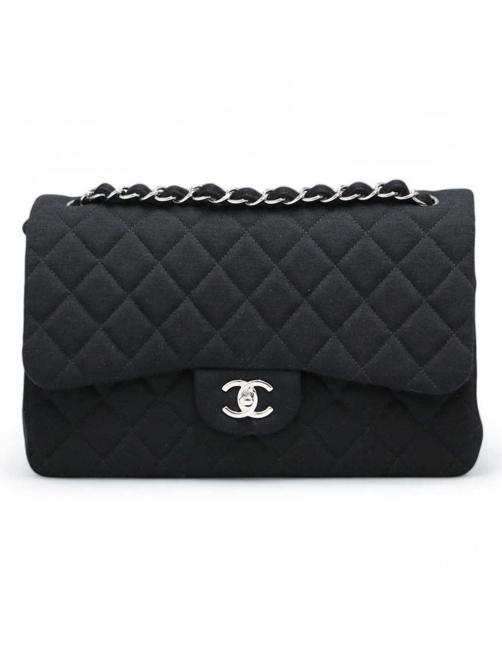 Jumbo CHANEL jersey noir