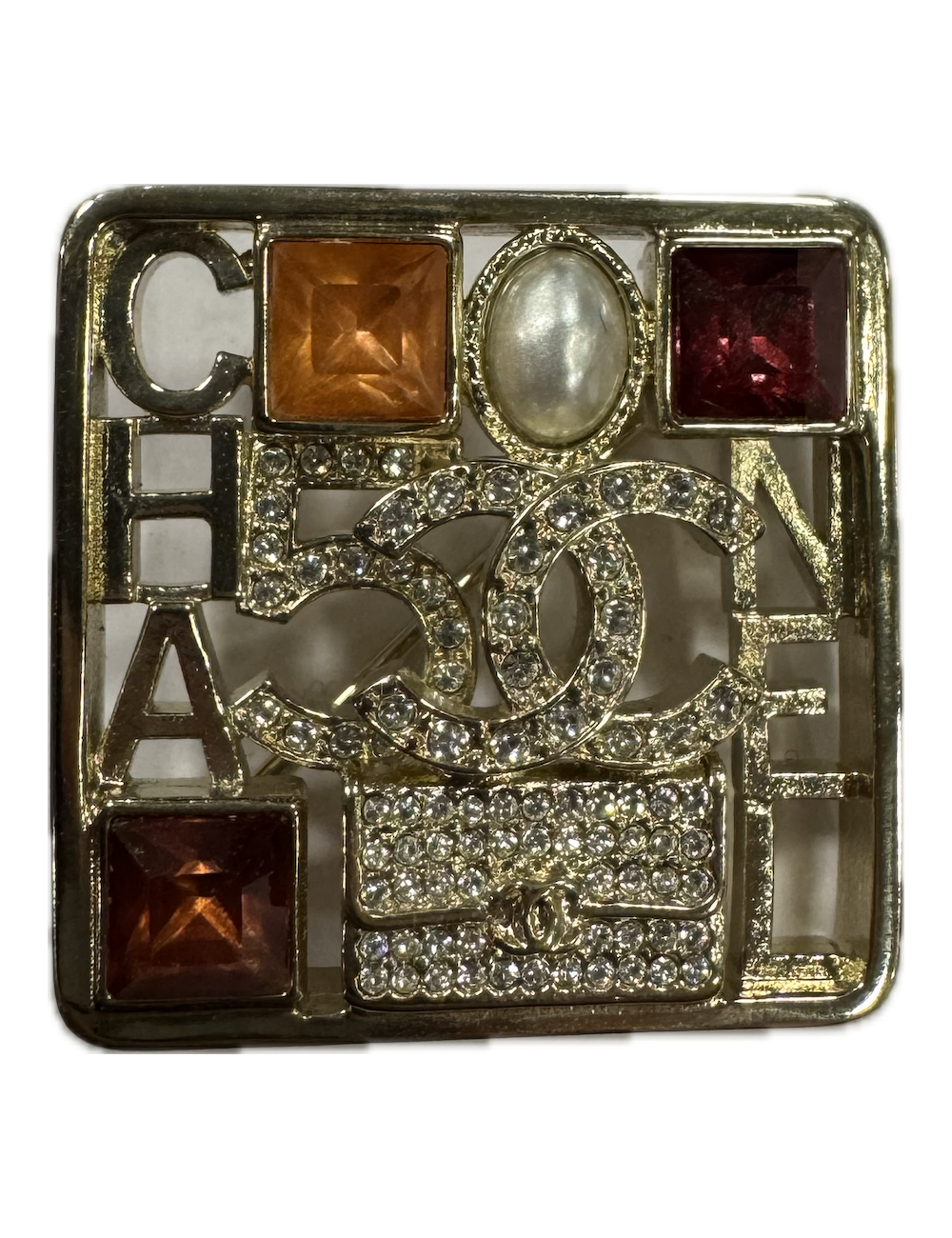 Broche carrée CHANEL