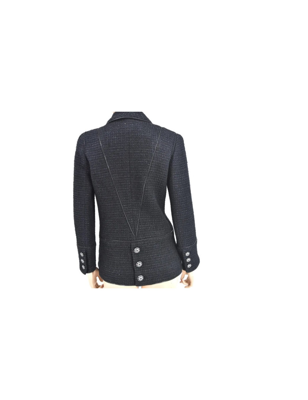 Veste CHANEL T 44 noire 