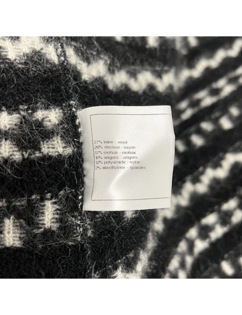 Robe T 38 CHANEL laine imprimé géométrique