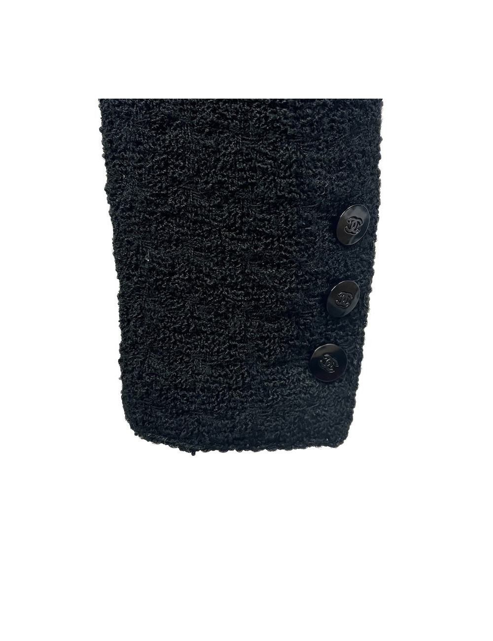 Veste T 42 CHANEL tweed noir